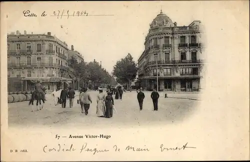 Ak Cette Hérault, Avenue Victor Hugo
