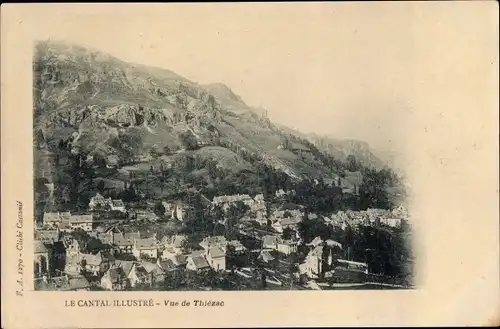 Ak Thiézac Cantal, Blick auf den Ort