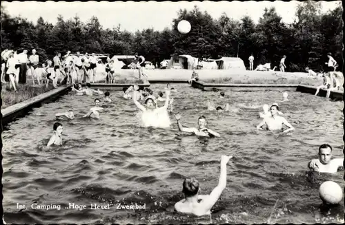 Ak Wierden Overijssel, Int. Camping en Bungalowpark Hoge Hexel, Zwembad