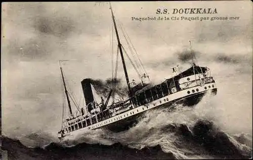 Ak Dampfer SS Doukkala, Compagnie de Navigation Paquet