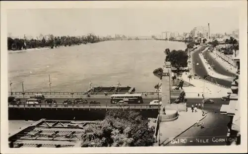 Ak Cairo Kairo Ägypten, Nile Corniche