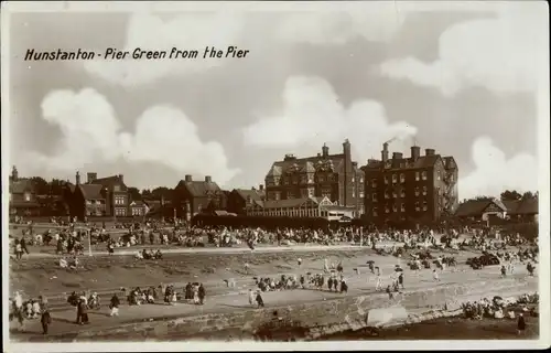 Ak Hunstanton East England, Pier Green from the Pier