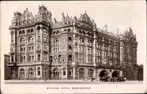 Ak Manchester England, Midland Hotel