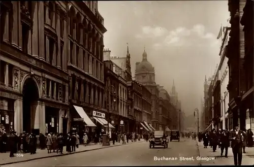 Ak Glasgow Schottland, Buchanan Street