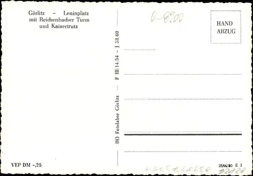 Ak Görlitz in der Lausitz, Leninplatz mit Reichenbacher Turm und Kaisertrutz