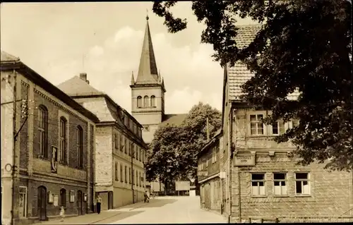 Ak Gehren Ilmenau im Ilm Kreis Thüringen, Blick zum Rathaus