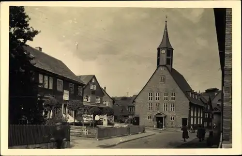 Ak Schmiedefeld am Rennsteig Suhl, Rathaus