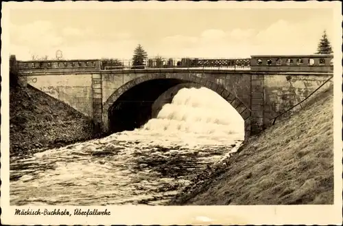 Ak Märkisch Buchholz Dahme Spreewald, Überfallwehr