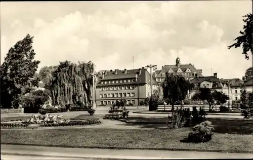 Ak Elsterberg im Vogtland, An der August Bebel Brücke