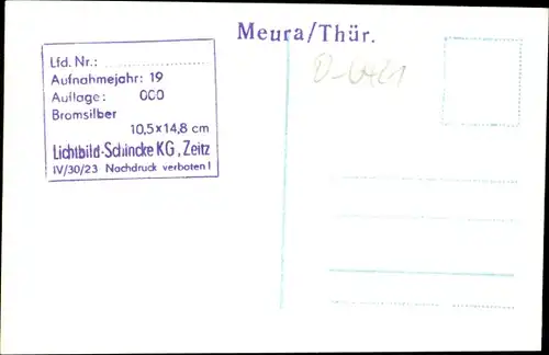 Ak Meura in Thüringen, Gasthof, Teilansicht