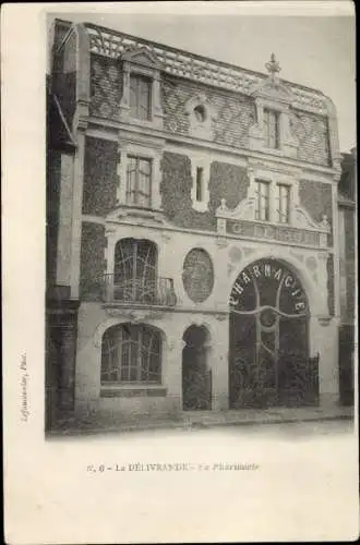 Foto Ak La Delivrande Calvados, La Pharmacie