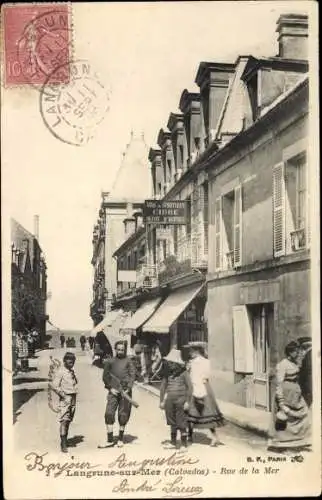 Ak Langrune sur Mer Calvados, Rue de la Mer