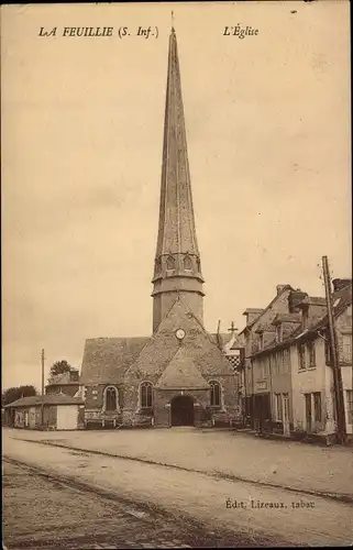 Ak La Feuillie Seine Maritime, L'Eglise