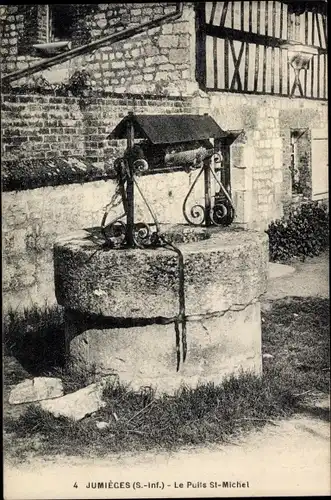 Ak Jumieges Seine Maritime, Le Puits St. Michel