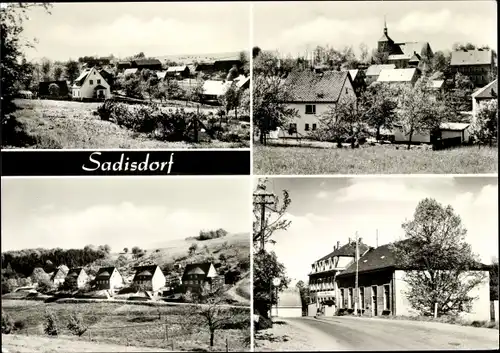 Ak Sadisdorf Dippoldiswalde im Erzgebirge, Teilansichten, Siedlung