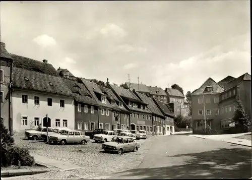 Ak Pirna an der Elbe, Tischerplatz, Fahrzeuge