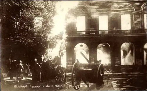 Ak Lille Nord, Incendie de la Mairie