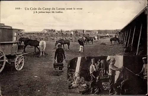 Ak Larzac Aveyron, Un Coin du Camp