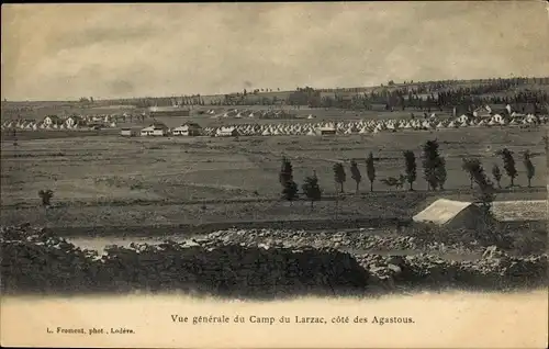 Ak Larzac Aveyron, Vue generale du Camp