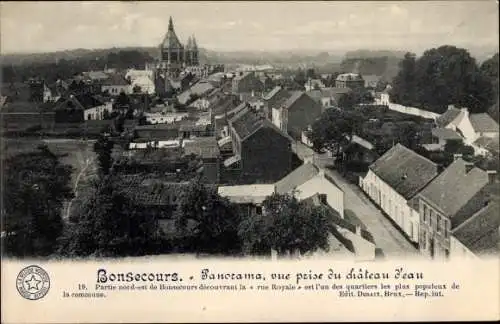 Ak Bonsecours Seine Maritime, Panorama, vue prise du chateau d'eau