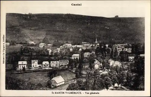 Ak Saint Martin Valmeroux Cantal, Vue generale