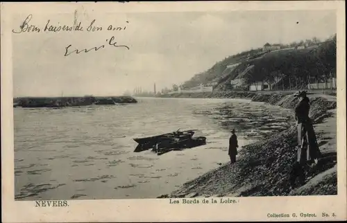 Ak Nevers Nièvre, Les Bords de la Loire