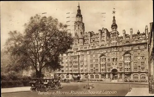 Ak London City England, Imperial Hotel Russel Square