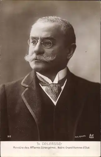 Ak Französischer Politiker Théophile Delcassé, Portrait