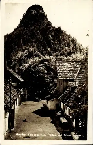 Ak Palfau Steiermark, Gasthof Kaisergemse, Mendlingstein