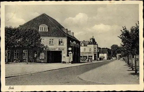 Ak Leck in Nordfriesland, Muesfeldt's Hotel