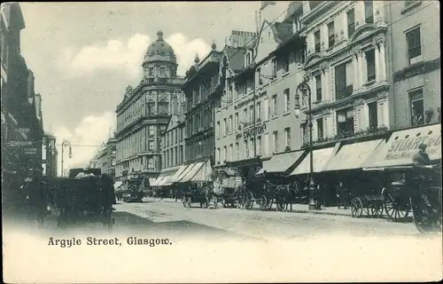 Ak Glasgow Schottland, Argyle Street