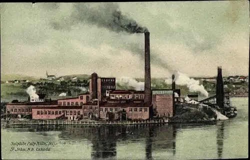 Ak St John New Brunswick Kanada, Sulphite Pulp Mills