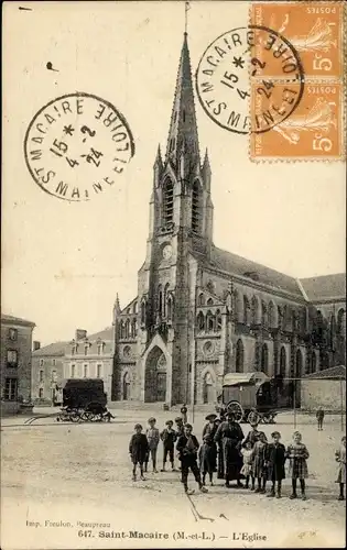 Ak Saint Macaire en Mauges Maine et Loire, L'eglise