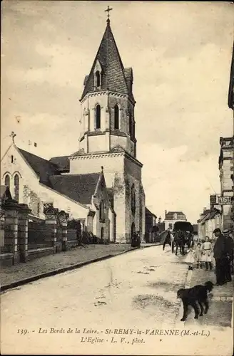 Ak Saint Remy la Varenne Maine et Loire, L'eglise