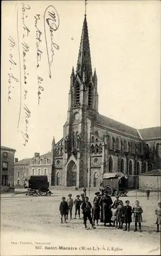 Ak Saint Macaire en Mauges Maine et Loire, L'eglise