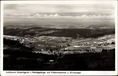 Ak Bischofsgrün im Fichtelgebirge, Gesamtansicht, Fröbershammer, Birnstengel