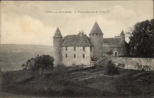 Ak Virieu sur Bourbre Nièvre, Vieux Chateau