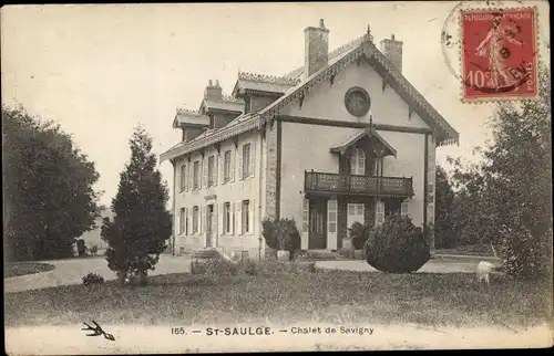 Ak Saint Saulge Nièvre, Chalet de Savigny