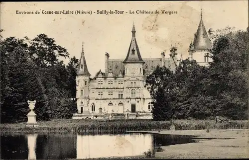 Ak Suilly la Tour Nièvre, Le Chateau de Vergers