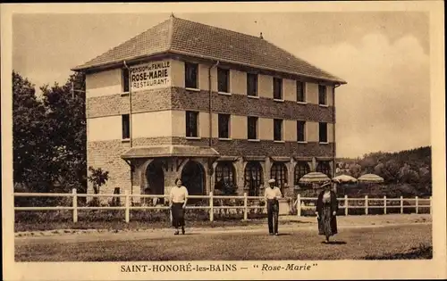 Ak Saint Honoré les Bains Nièvre, Pension Rose Marie