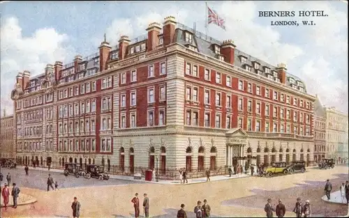 Ak London City England, Berners Hotel