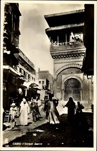 Ak Cairo Kairo Ägypten, Street Scene