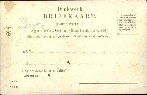 Ak Sint Jacobiparochie Sint Jabik Friesland Niederlande, Stadtpartie