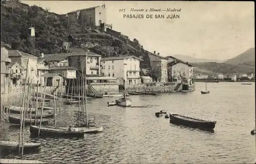 Ak Pasajes de San Juan Pasaia Baskenland, Ortsansicht