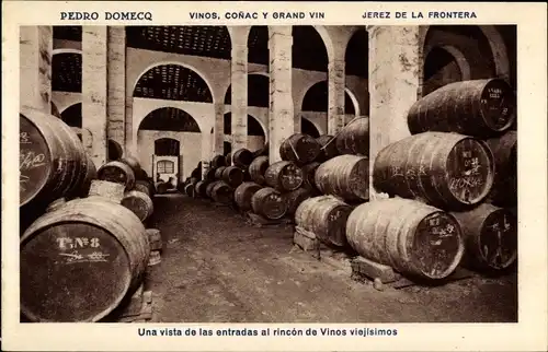 Ak Jerez de la Frontera Andalusien Spanien, Pedro Domecq, rincón de Vinos viejísimos