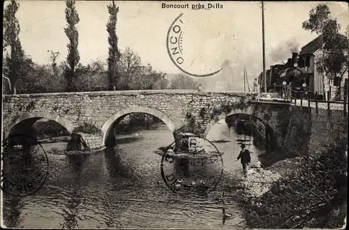 Ak Boncourt près Delle Kanton Jura, Brücke