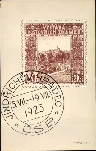 Briefmarken Ak Jindřichův Hradec Neuhaus Jihoceský kraj Südböhmen, Panorama