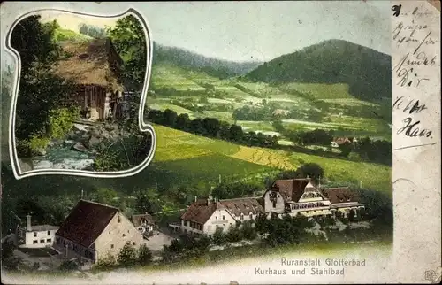 Ak Glottertal im Schwarzwald, Kuranstalt Glotterbad, Kurhaus