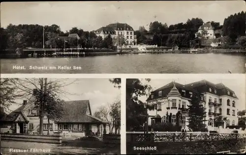 Ak Fissau Eutin in Ostholstein, Fährhaus, Seeschloss, Keller See