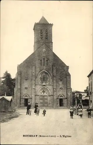 Ak Roussay Maine et Loire, L'eglise